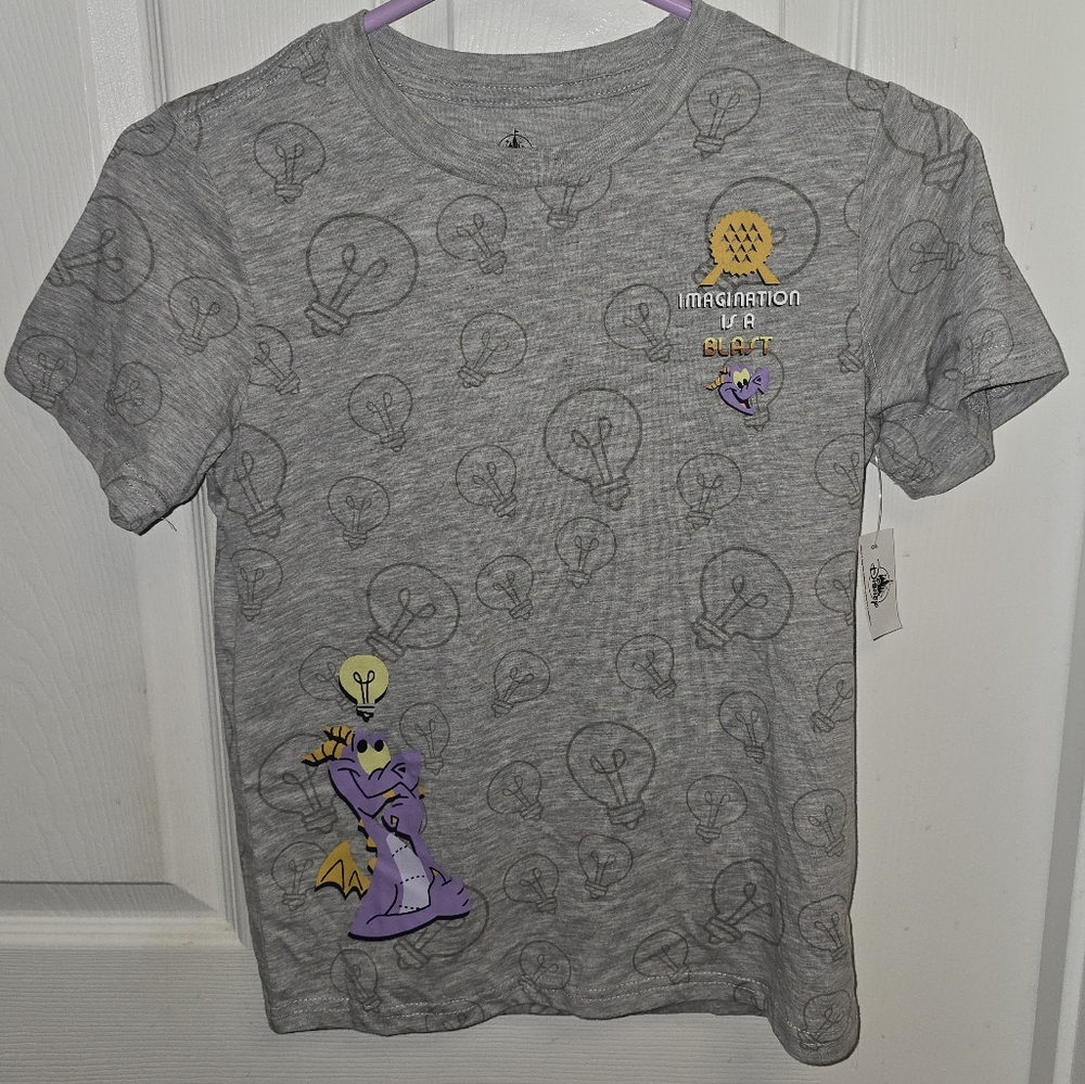 Disney Parks Gray Short Sleeve Figment Imagination Is A Blast Epcot